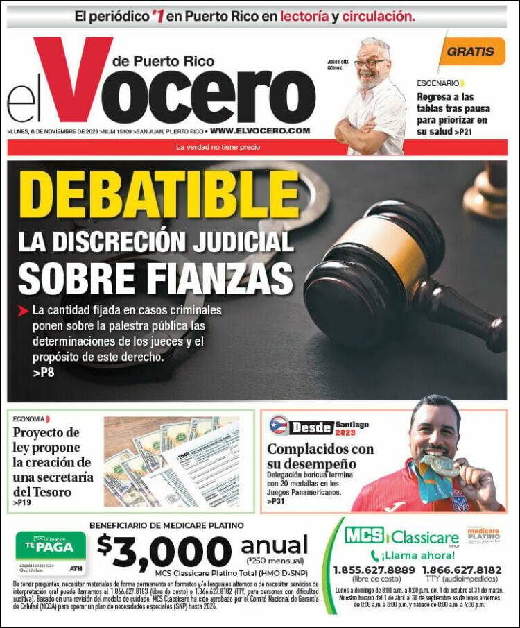 Portada de Vocero (Puerto Rico)