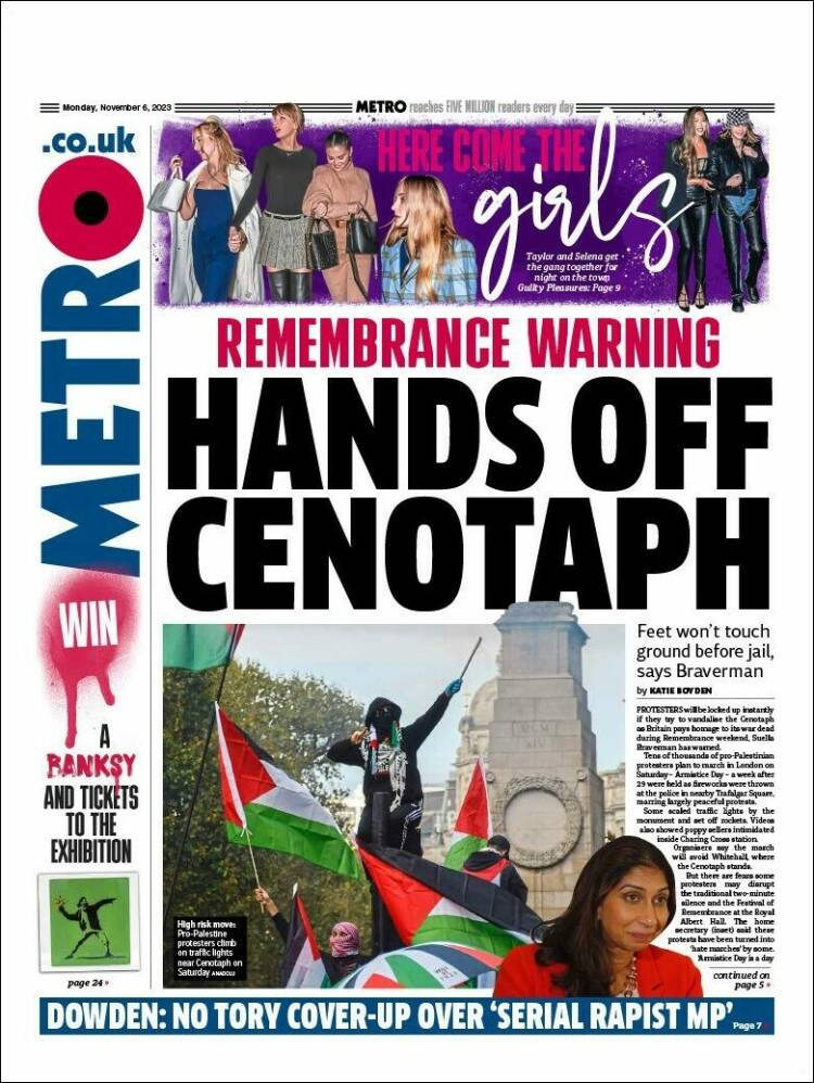 Portada de Metro (Reino Unido)