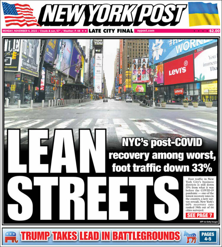 Portada de New York Post (USA)