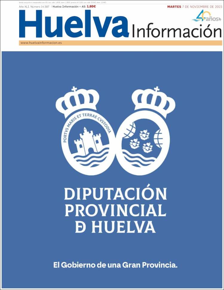 Portada de Huelva Información (España)