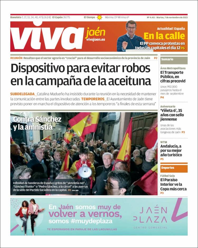 Portada de Viva Jaén (España)