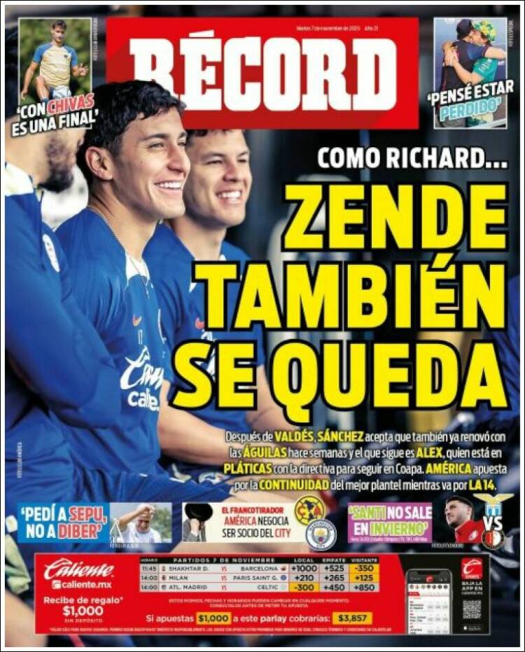 Portada de Record (México)