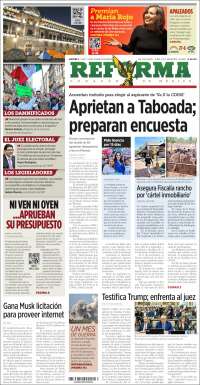 Portada de Reforma (México)