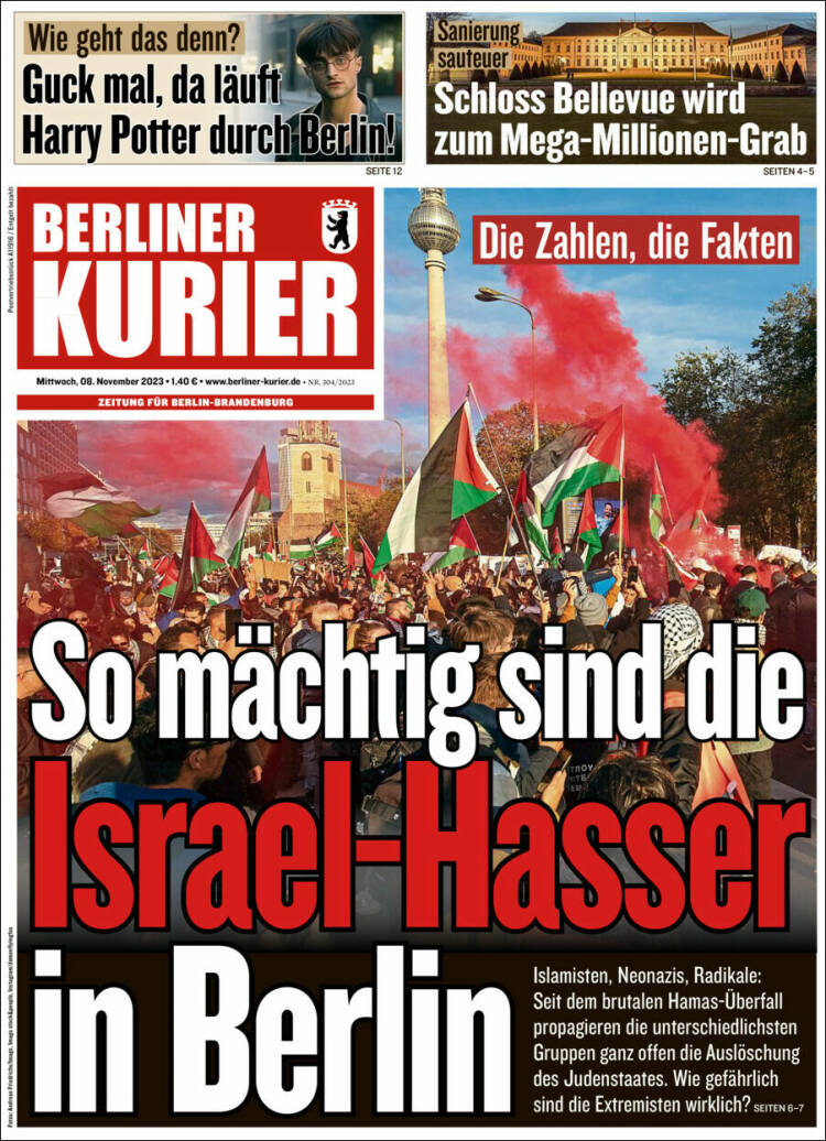 Portada de Berliner Kurier - Startseite BK (Alemania)