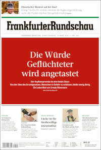 Portada de Frankfurter Rundschau (Alemania)