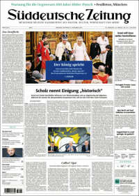 Portada de Sueddeutsche (Alemania)