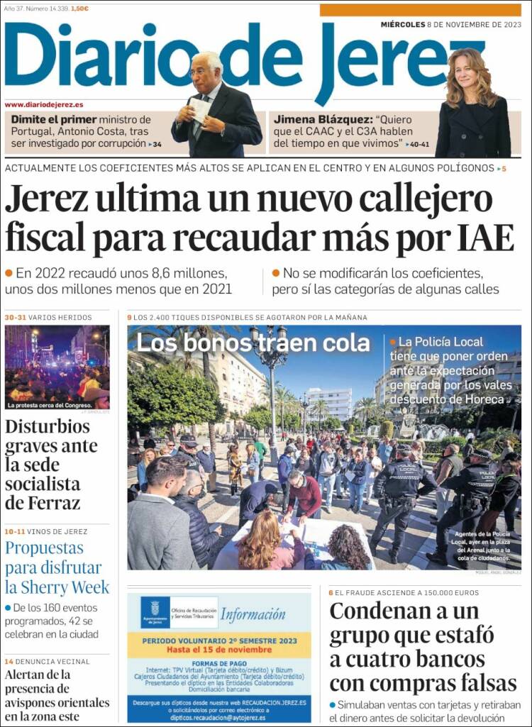 Portada de Diario de Jerez (España)
