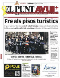 Portada de El Punt Avui (España)