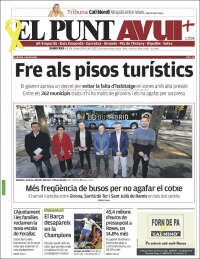 Portada de El Punt Avui - Girona (España)