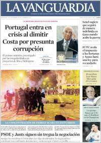 Portada de La Vanguardia (España)