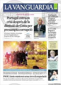 Portada de La Vanguardia (España)