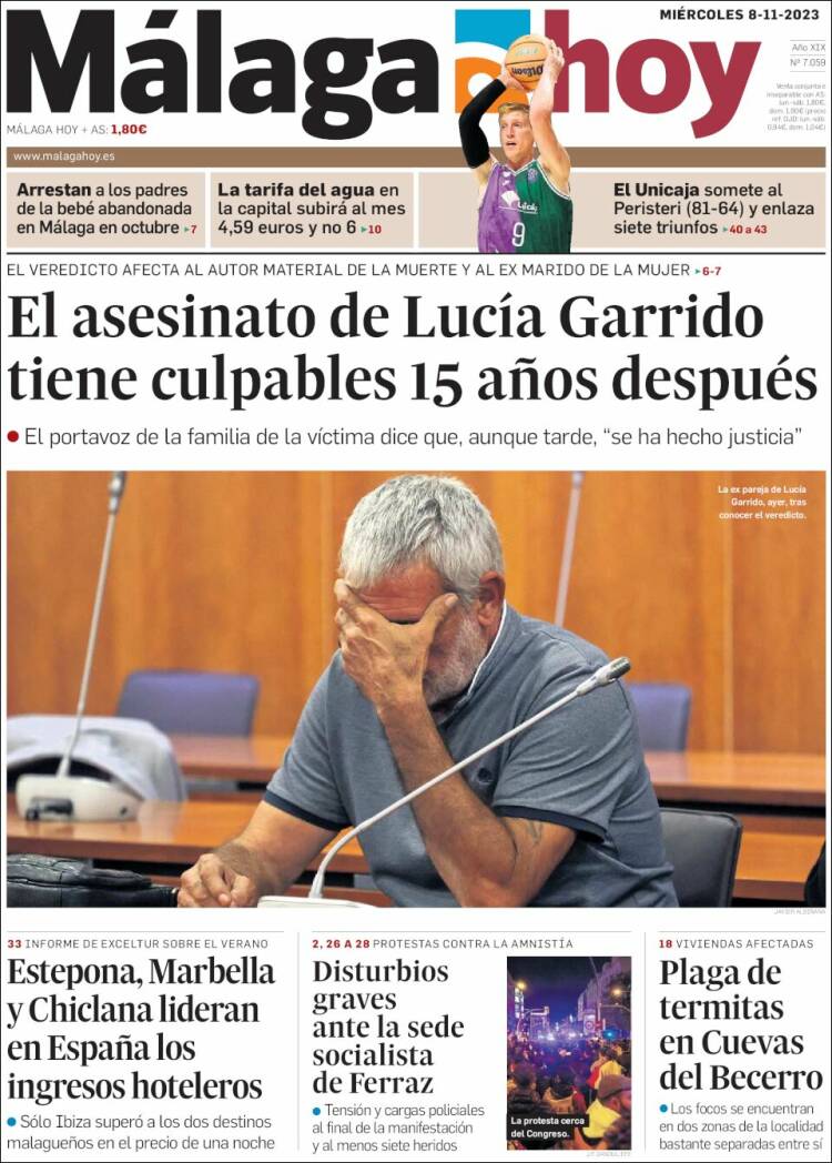 Portada de Málaga Hoy (España)