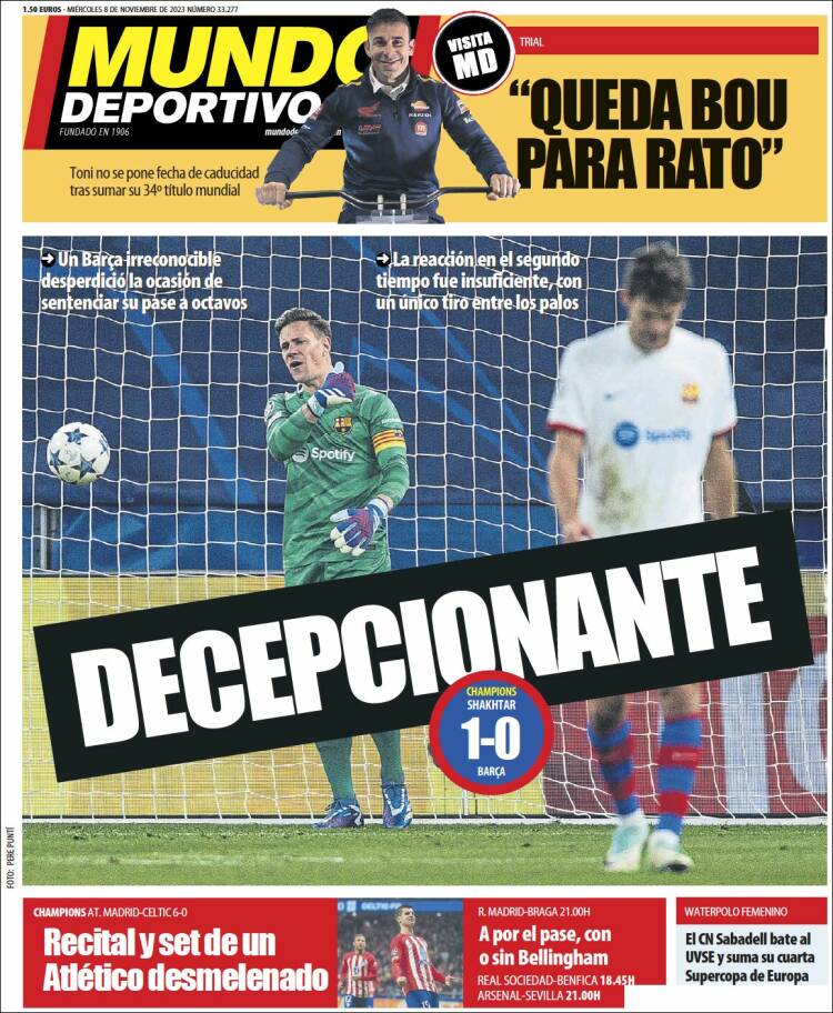 Portada de El Mundo Deportivo (España)