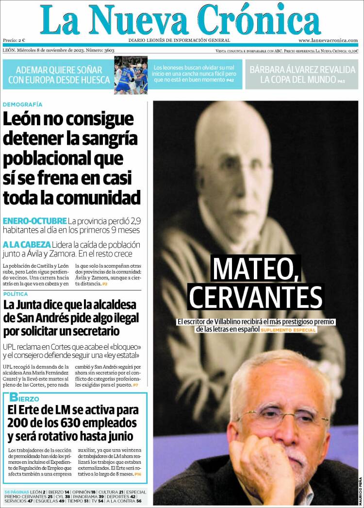 Portada de La Nueva Crónica (España)