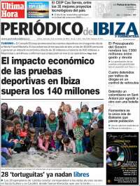 Portada de Periódico de Ibiza (España)