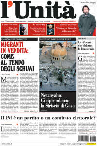 Portada de l'Unità (Italia)