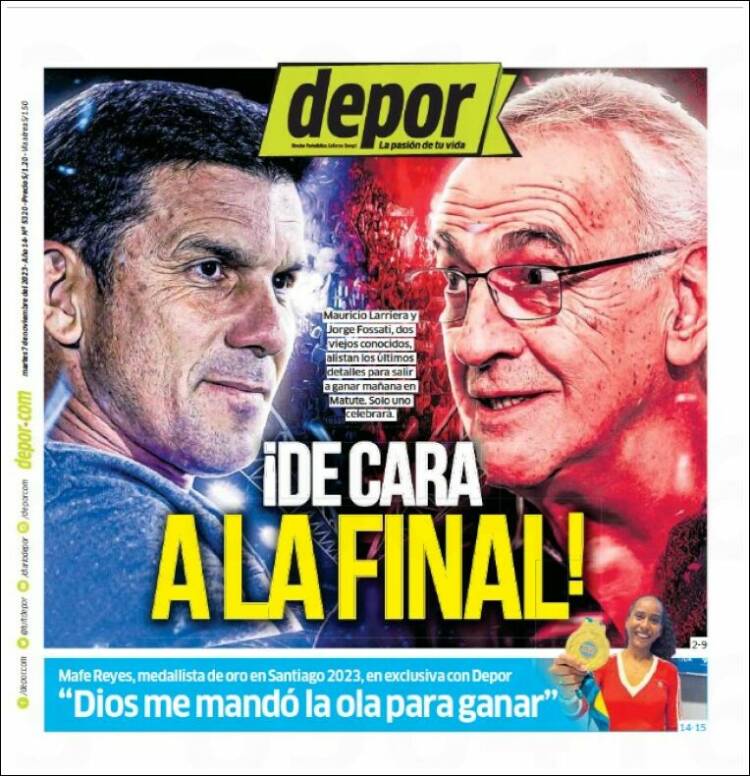 Portada de Depor (Per&uacute;)