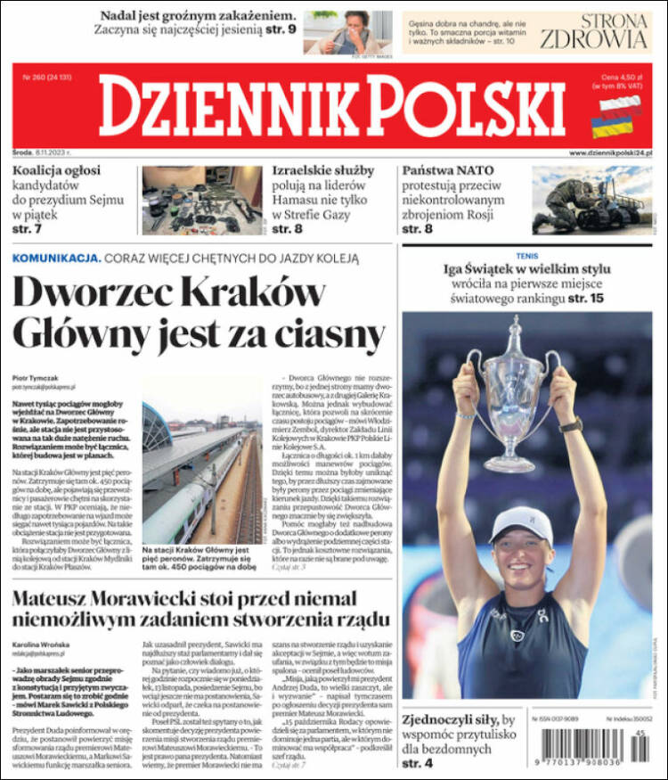 Portada de Dziennik (Polonia)