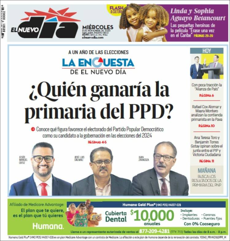Portada de El Nuevo Día (Puerto Rico)