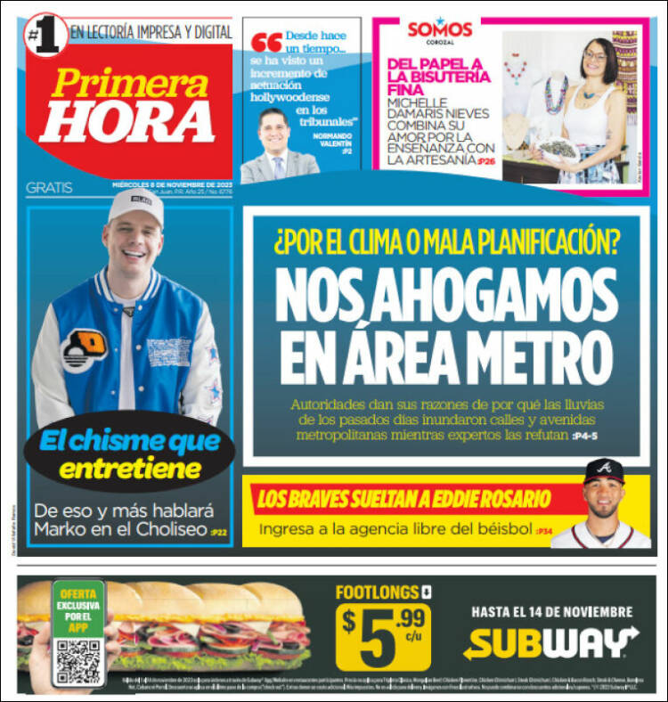 Portada de Primera Hora (Puerto Rico)