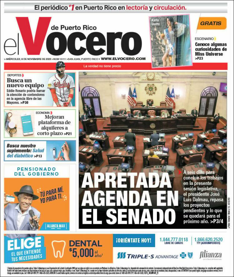 Portada de Vocero (Puerto Rico)