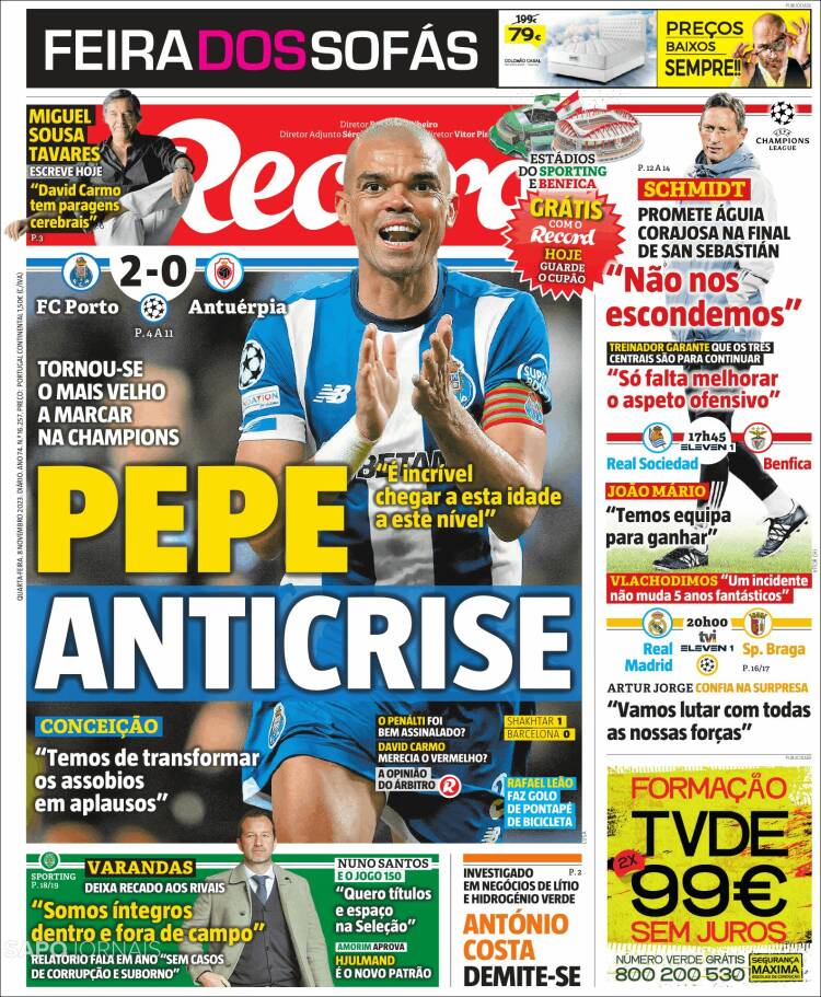 Portada de Record (Portugal)