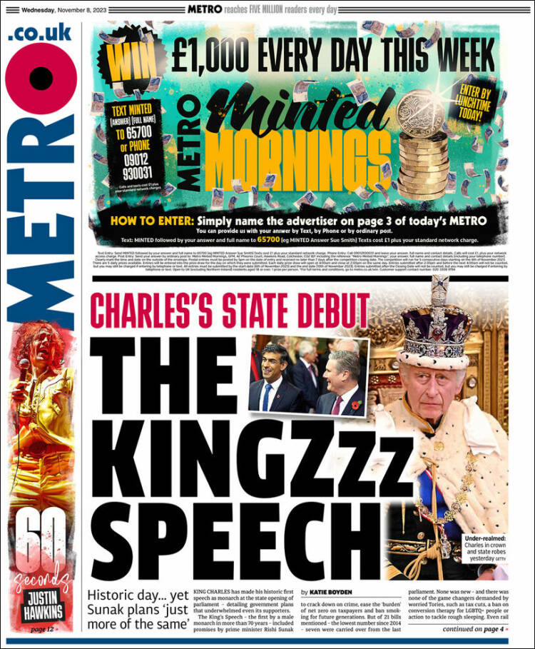 Portada de Metro (Reino Unido)