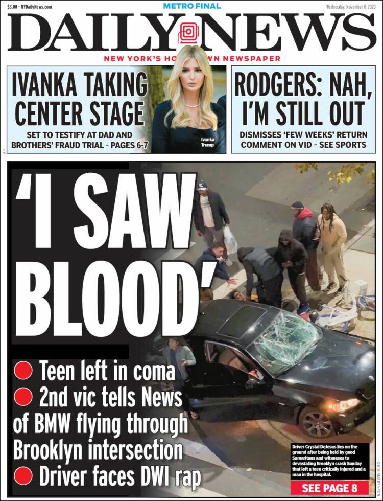 Portada de Daily News - New York (USA)