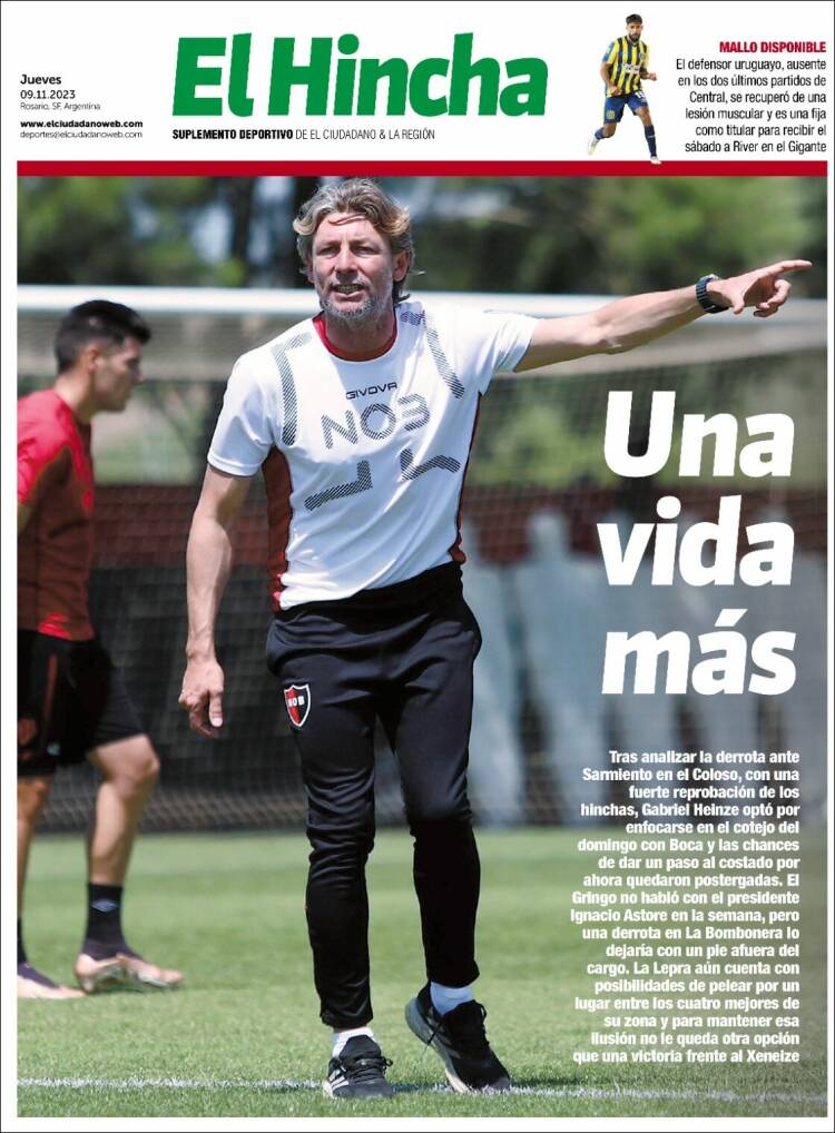 Portada de El Hincha (Argentina)