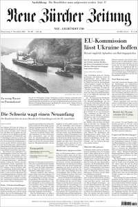 Portada de Neue Zürcher Zeitung (Suisse)