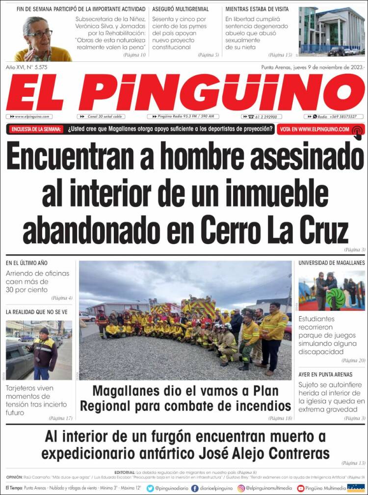 Portada de El Pingüino (Chile)