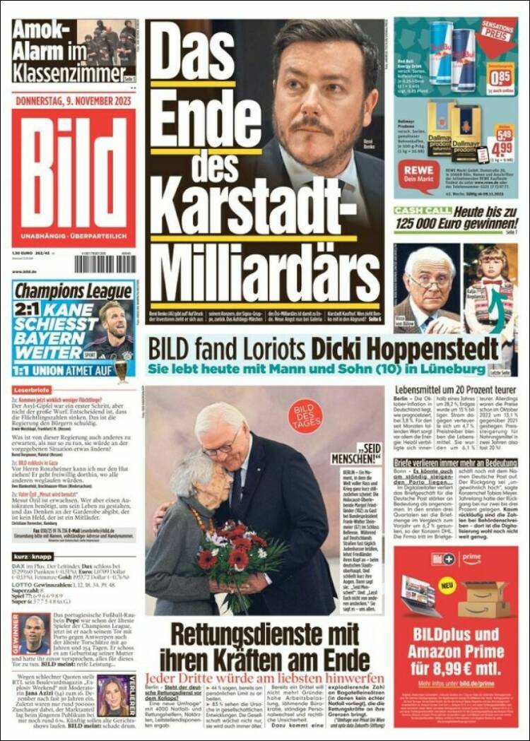 Portada de Bild (Alemania)