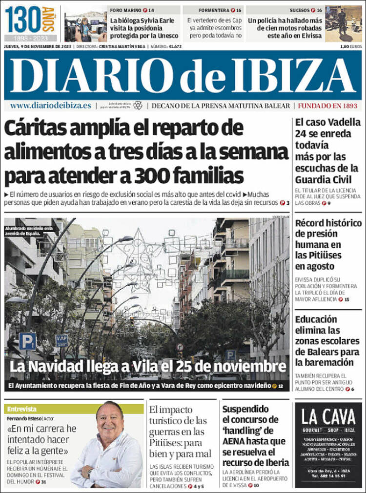 Portada de Diario de Ibiza (España)