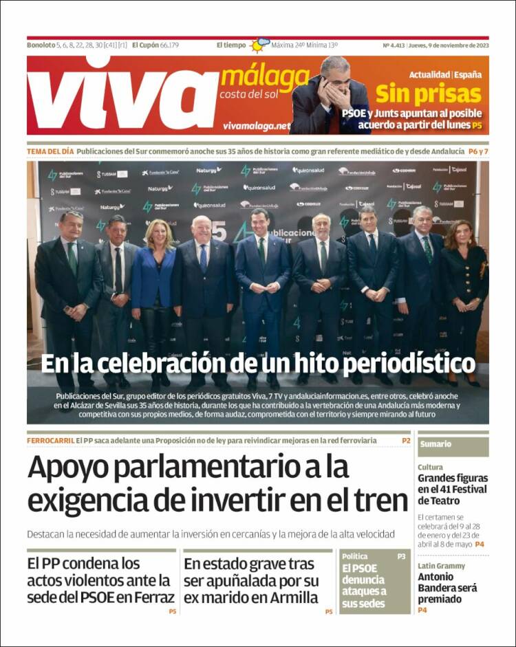 Portada de Viva Málaga (España)
