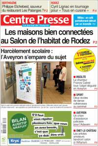 Portada de Centre Presse (Francia)