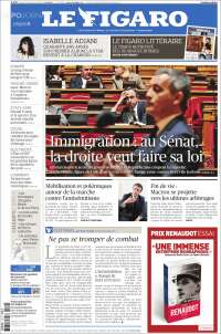 Portada de Le Figaro (France)