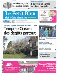 Portada de Le Petit Bleu (Francia)