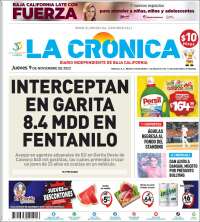 Portada de La Crónica de Baja California (M&eacute;xico)