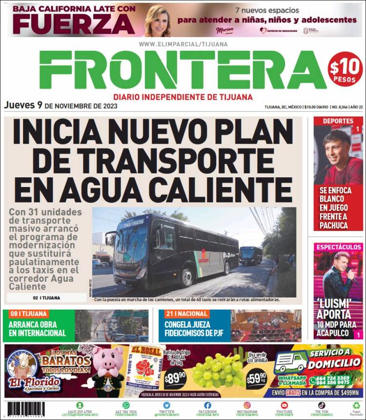 Portada de Frontera (M&eacute;xico)
