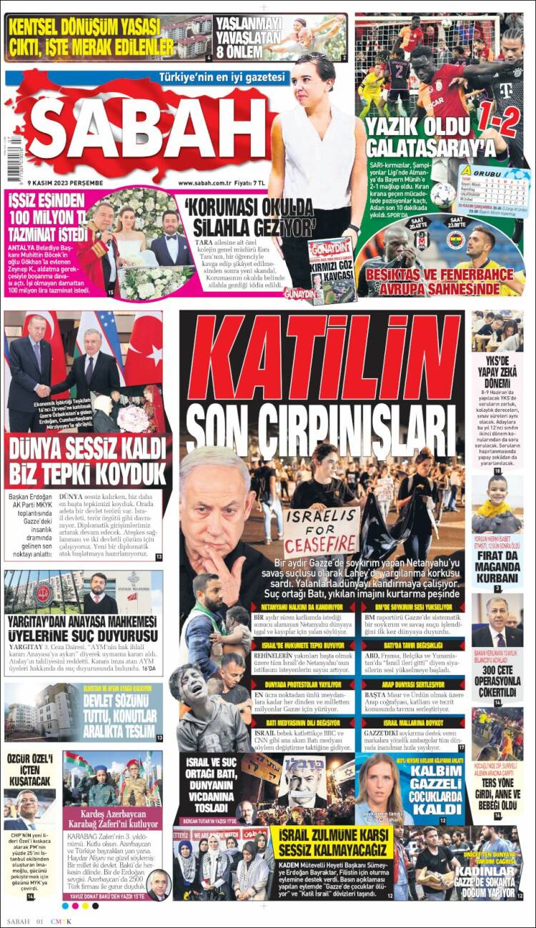 Portada de Sabah (Turqu&iacute;a)