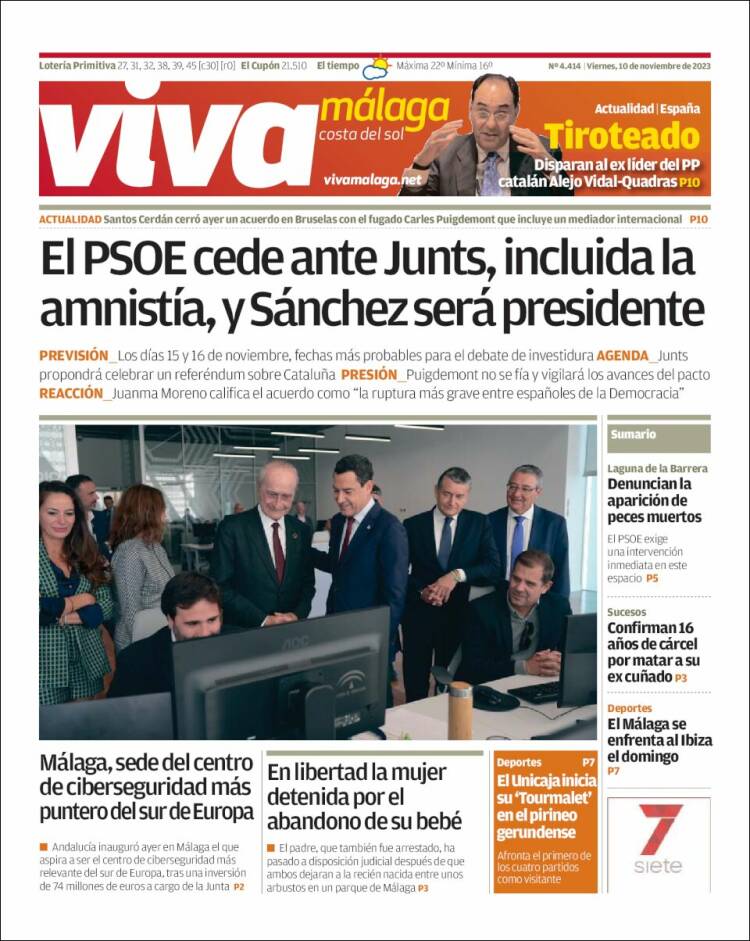 Portada de Viva Málaga (España)