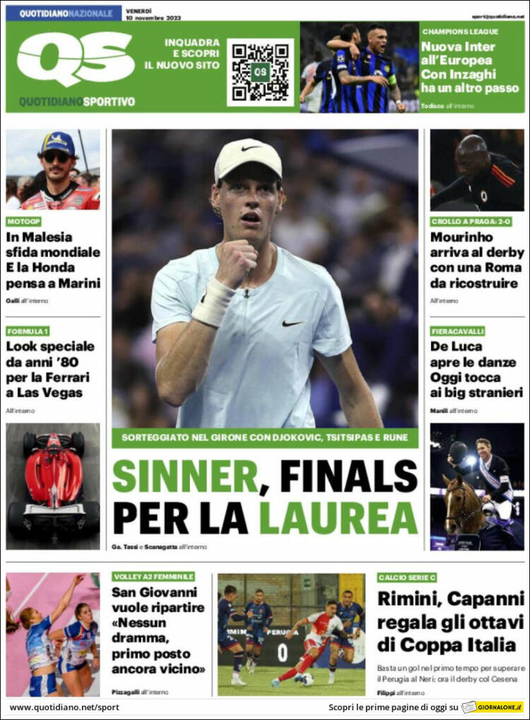 Portada de Quotidiano Sportivo (Italia)