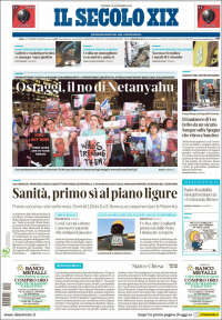 Portada de Il Secolo XIX (Italie)