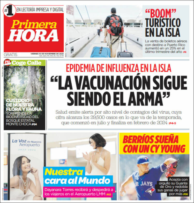 Portada de Primera Hora (Puerto Rico)
