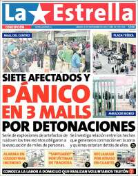 Portada de La Estrella de Concepción (Chile)