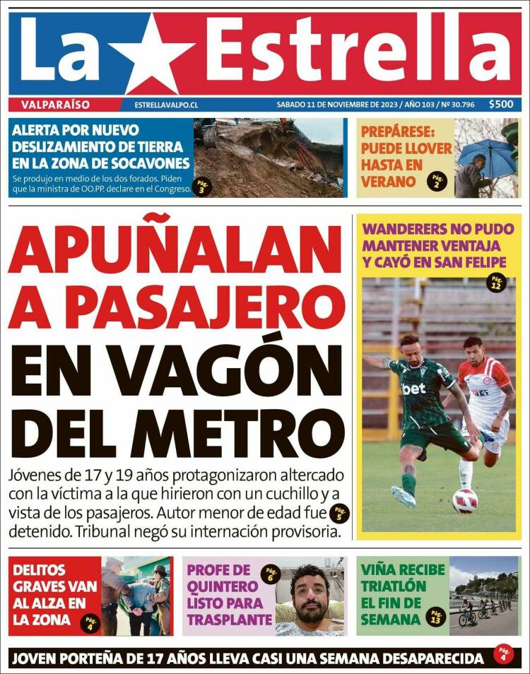 Portada de Estrella de Valparaiso (Chile)