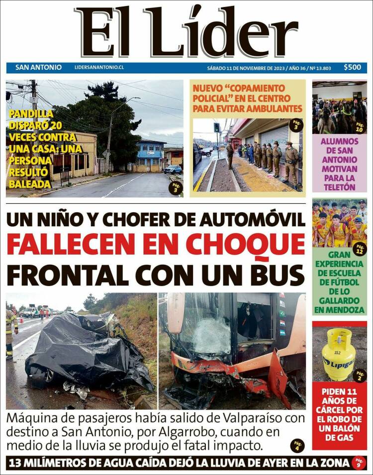 Portada de Lider de San Antonio (Chile)