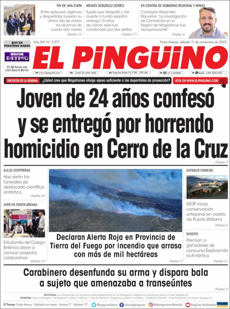 Portada de El Pingüino (Chile)