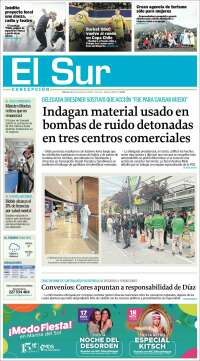 Portada de El Sur (Chile)