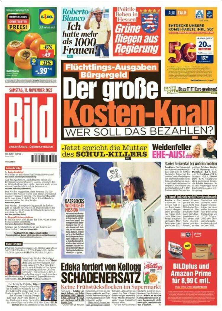 Portada de Bild (Alemania)